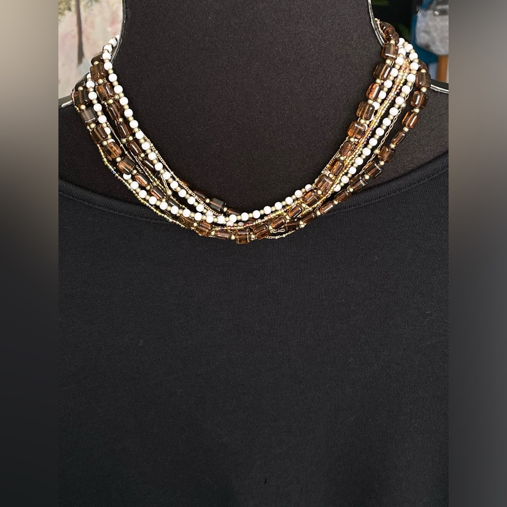 NWT Soleil 5 strand necklace from Premier designs can be worn many ways